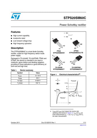  Datasheet Preview Page 1