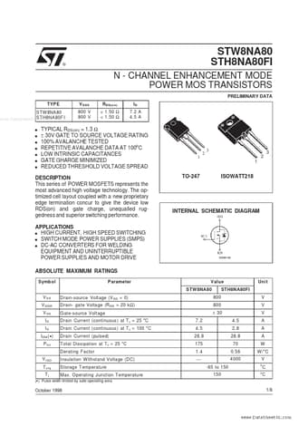  Datasheet Preview Page 1