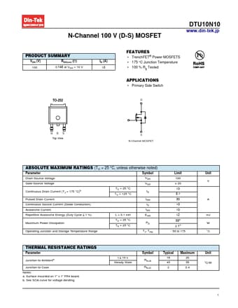  Datasheet Preview Page 1