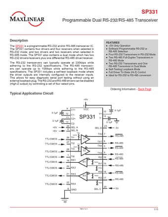  Datasheet Preview Page 1