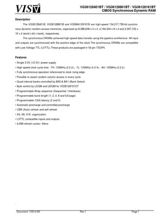  Datasheet Preview Page 1