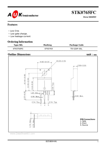  Datasheet Preview Page 1