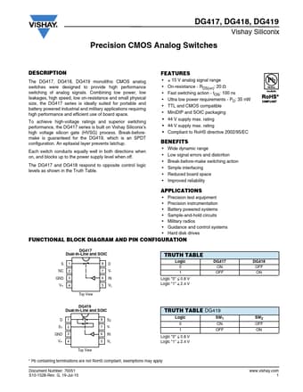  Datasheet Preview Page 1