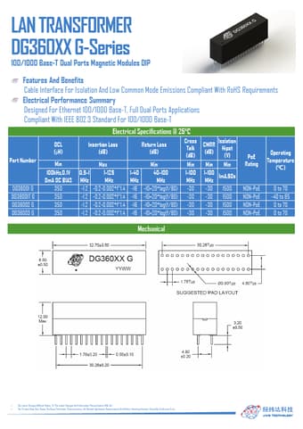  Datasheet Preview Page 1