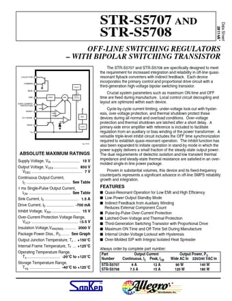  Datasheet Preview Page 1