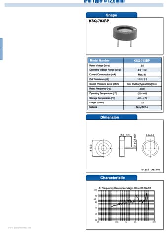  Datasheet Preview Page 1
