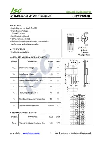  Datasheet Preview Page 1