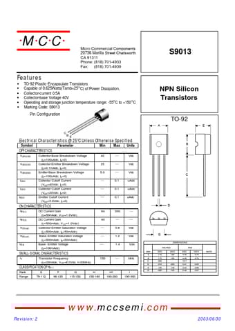  Datasheet Preview Page 1