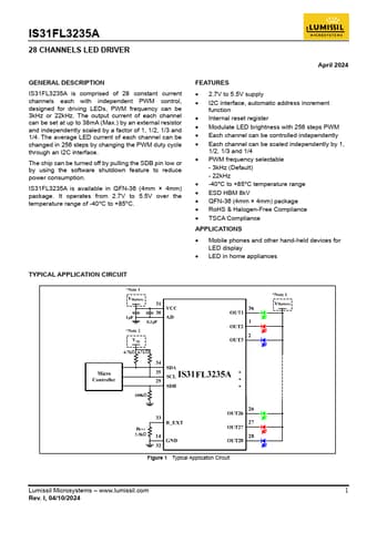  Datasheet Preview Page 1