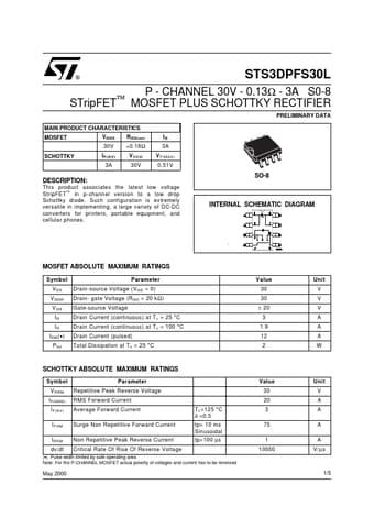  Datasheet Preview Page 1
