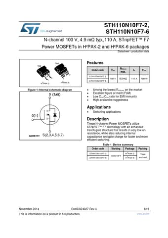  Datasheet Preview Page 1