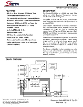  Datasheet Preview Page 1