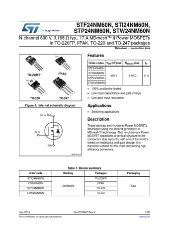  Datasheet Preview Page 1