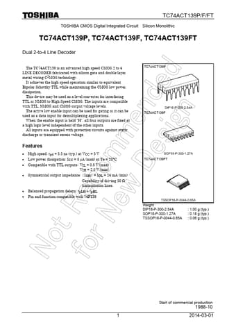  Datasheet Preview Page 1