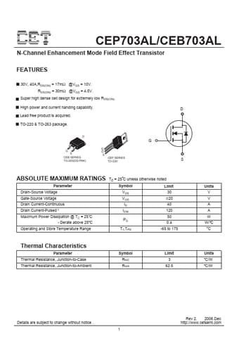  Datasheet Preview Page 1