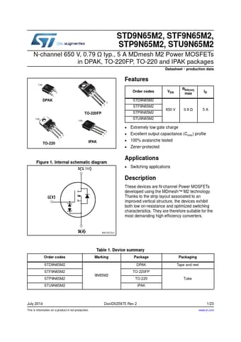  Datasheet Preview Page 1