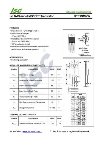  Datasheet Preview Page 1