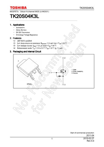  Datasheet Preview Page 1