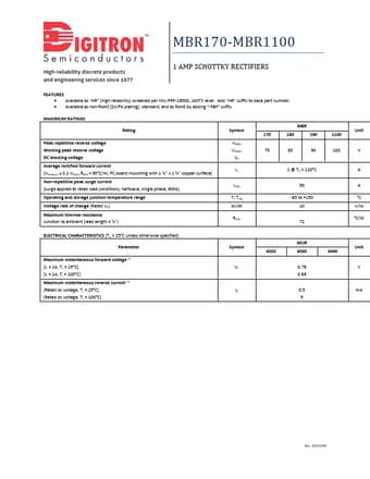  Datasheet Preview Page 1