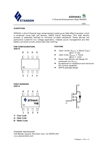  Datasheet Preview Page 1