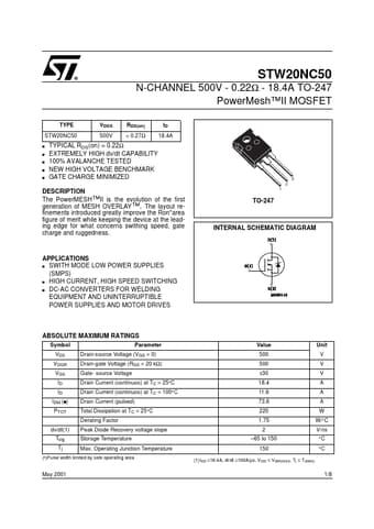  Datasheet Preview Page 1