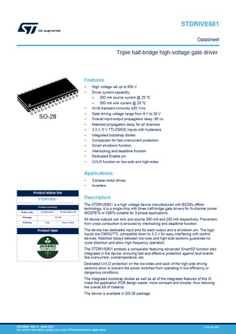  Datasheet Preview Page 1