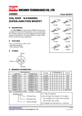  Datasheet Preview Page 1