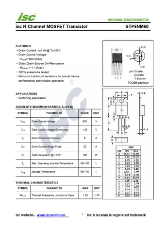  Datasheet Preview Page 1