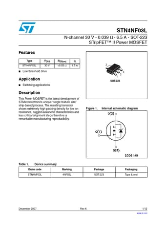  Datasheet Preview Page 1