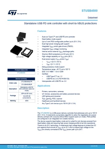  Datasheet Preview Page 1