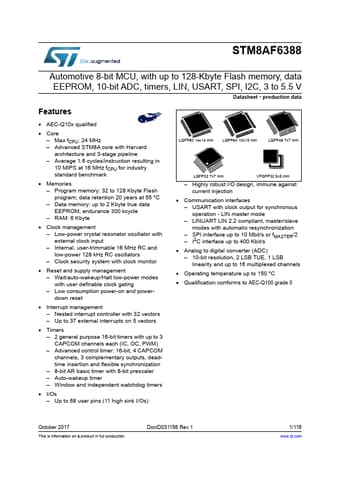  Datasheet Preview Page 1
