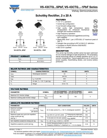  Datasheet Preview Page 1