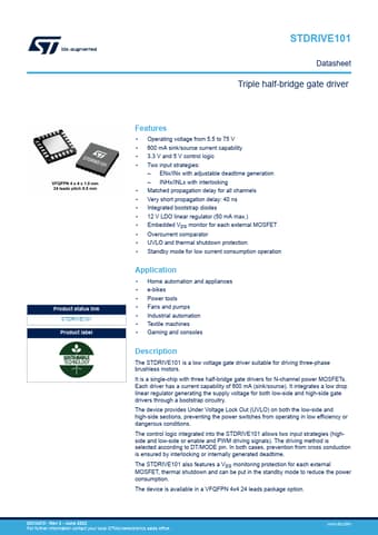  Datasheet Preview Page 1