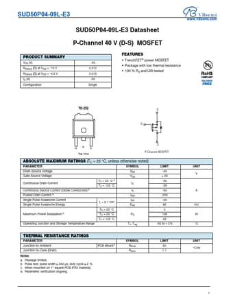  Datasheet Preview Page 1