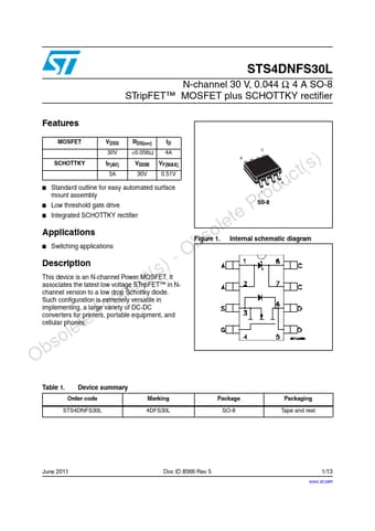  Datasheet Preview Page 1
