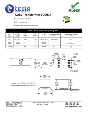  Datasheet Preview Page 1