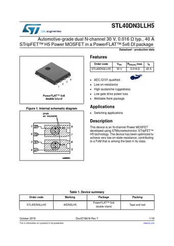  Datasheet Preview Page 1