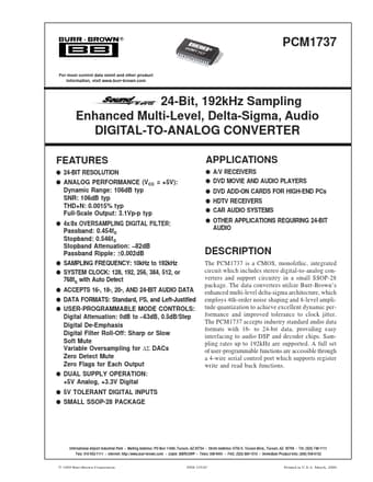  Datasheet Preview Page 1