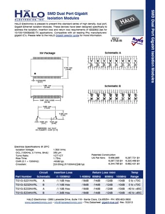  Datasheet Preview Page 1