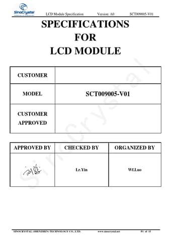 Datasheet Preview Page 1
