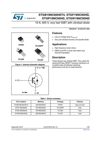  Datasheet Preview Page 1