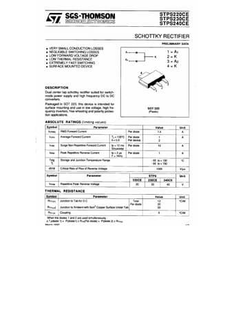  Datasheet Preview Page 1
