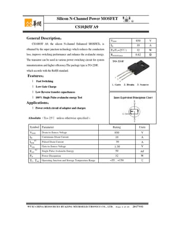  Datasheet Preview Page 1