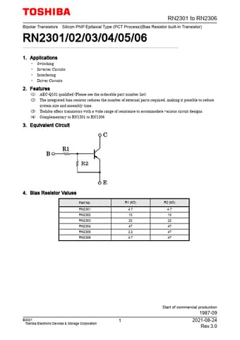  Datasheet Preview Page 1