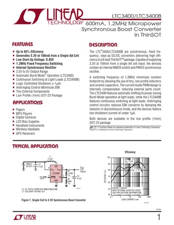 Datasheet Preview Page 1