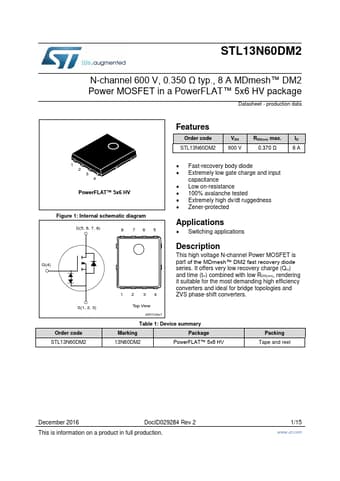  Datasheet Preview Page 1
