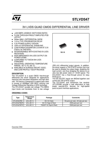  Datasheet Preview Page 1