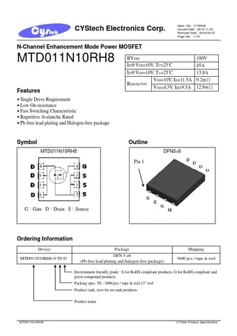  Datasheet Preview Page 1