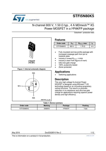  Datasheet Preview Page 1