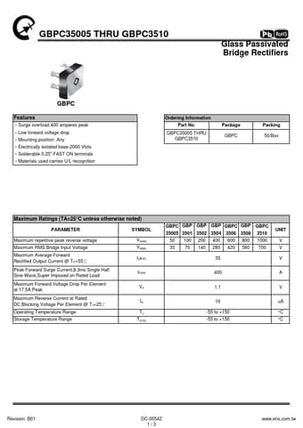  Datasheet Preview Page 1